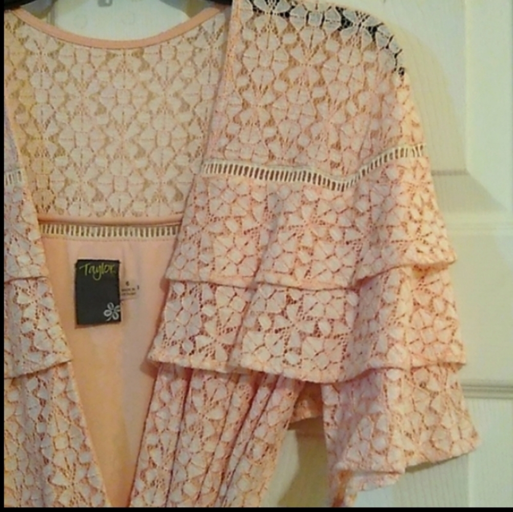 Embroidered Lace Ruffle Dress - Picture 4 of 10